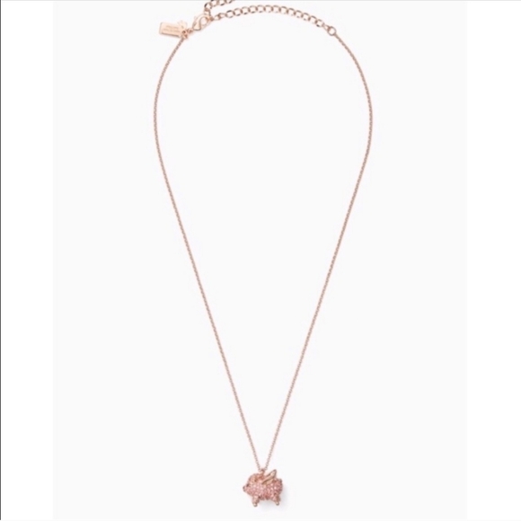 Flying Pink Piggy Necklace - Picture 10 of 16